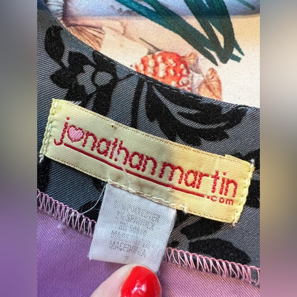 Whimsigoth Iridescent Floral Slip Vintage Dress - Picture 16 of 16